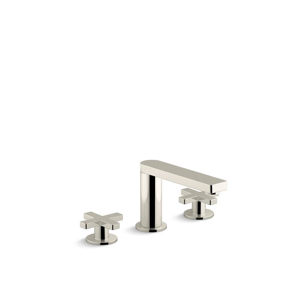 Composed Widespread bathroom sink faucet with Cross handles, 1.2 gpm