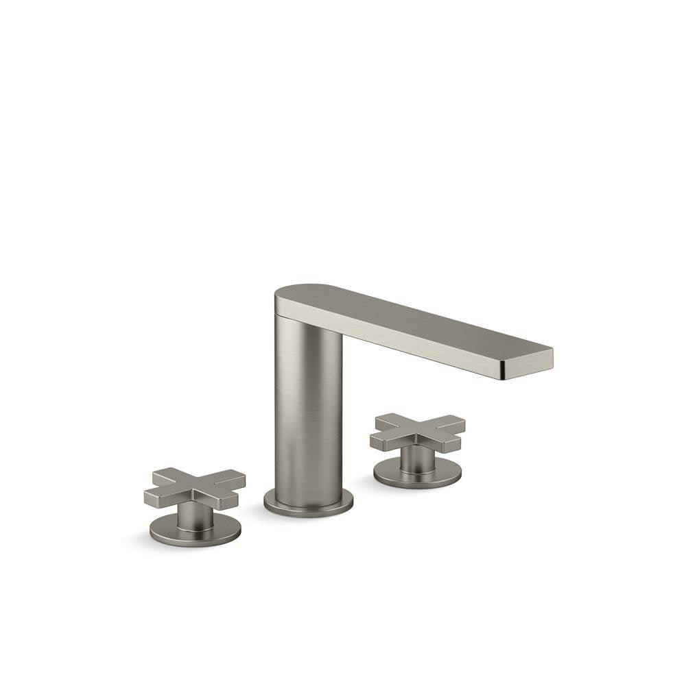Composed Deck-mount bath faucet with cross handles