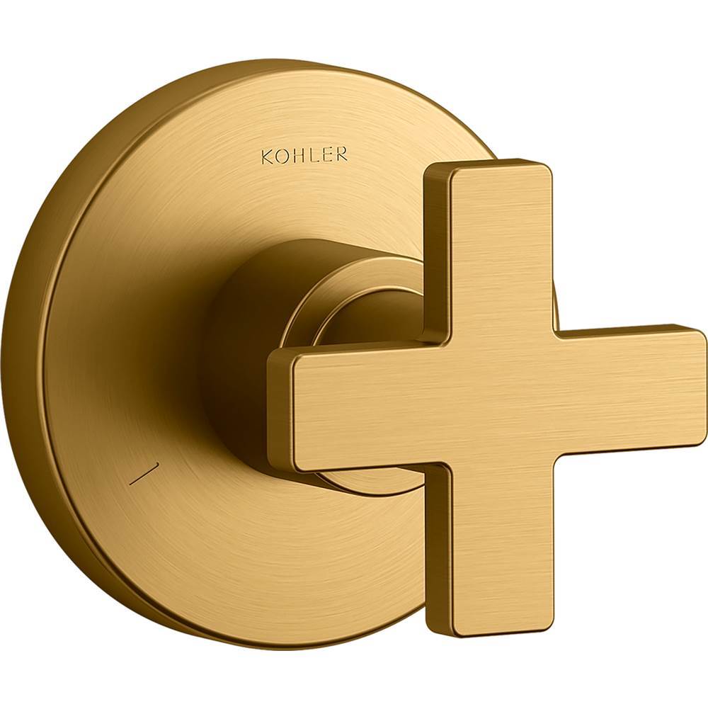Composed MasterShower transfer valve trim with cross handle