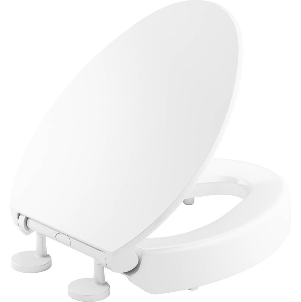 Hyten Elevated Quiet-Close elongated toilet seat