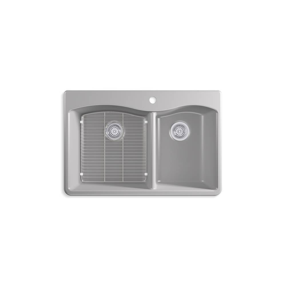 Kennon 33" top-/undermount double-bowl kitchen sink