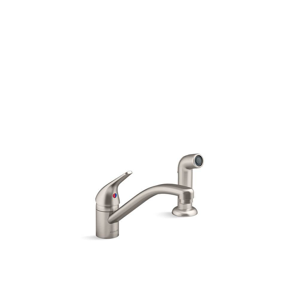 Jolt Single-handle kitchen sink faucet with side sprayer