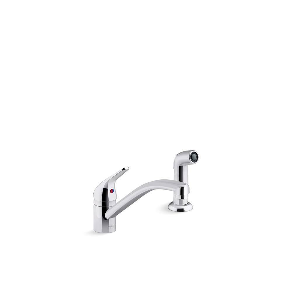 Jolt Single-handle kitchen sink faucet with side sprayer