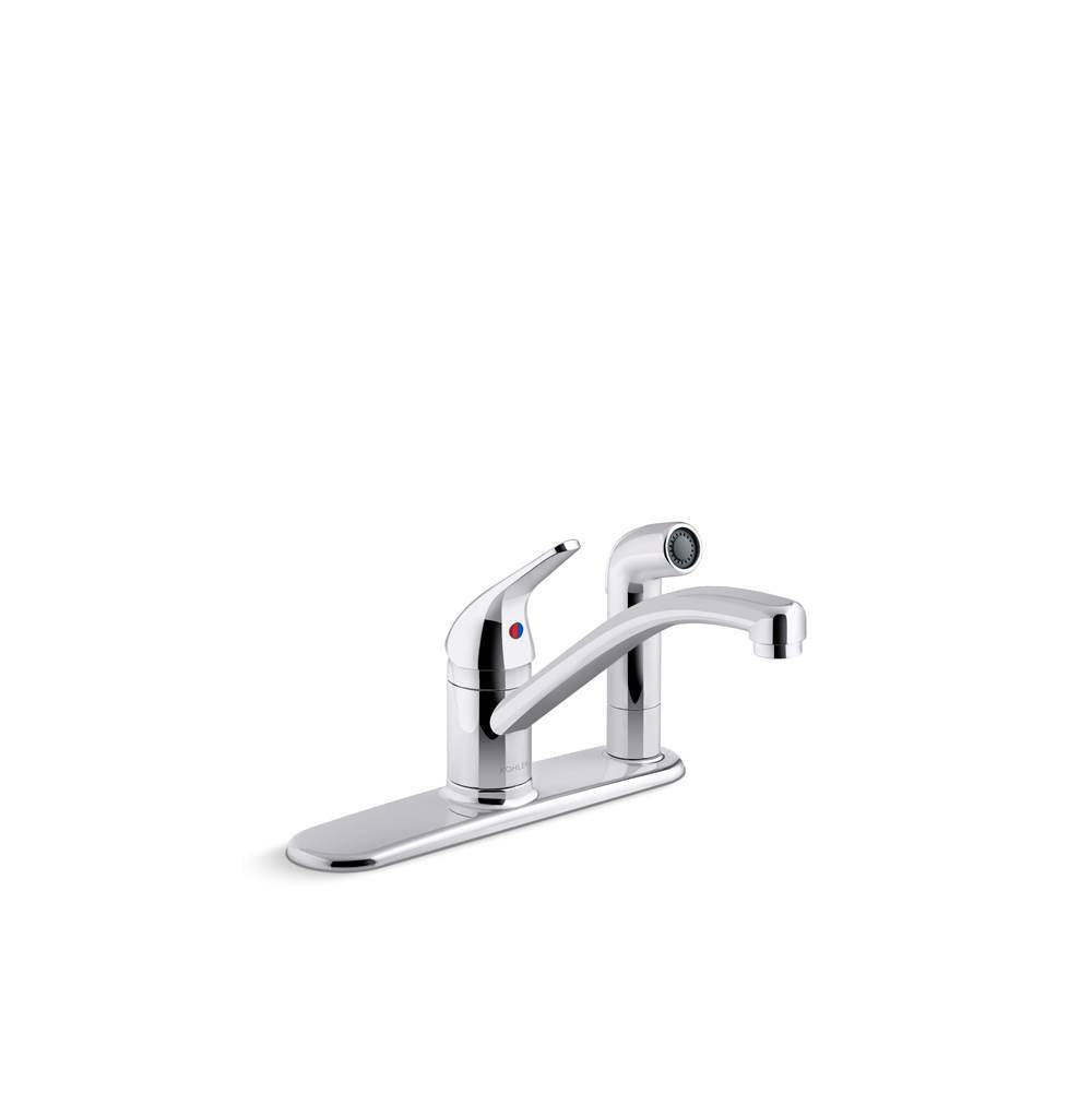 Jolt Single-handle kitchen sink faucet with side sprayer