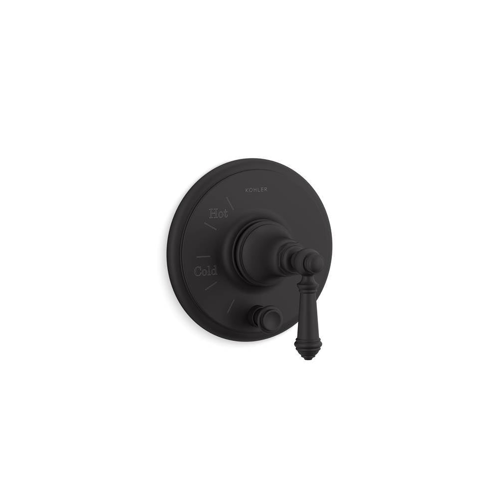 Artifacts Rite-Temp valve trim with push-button diverter and lever handle