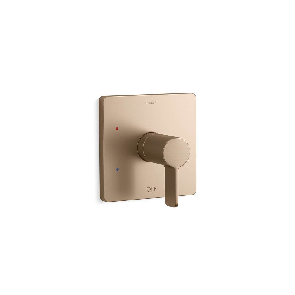 Parallel Rite-Temp shower valve trim