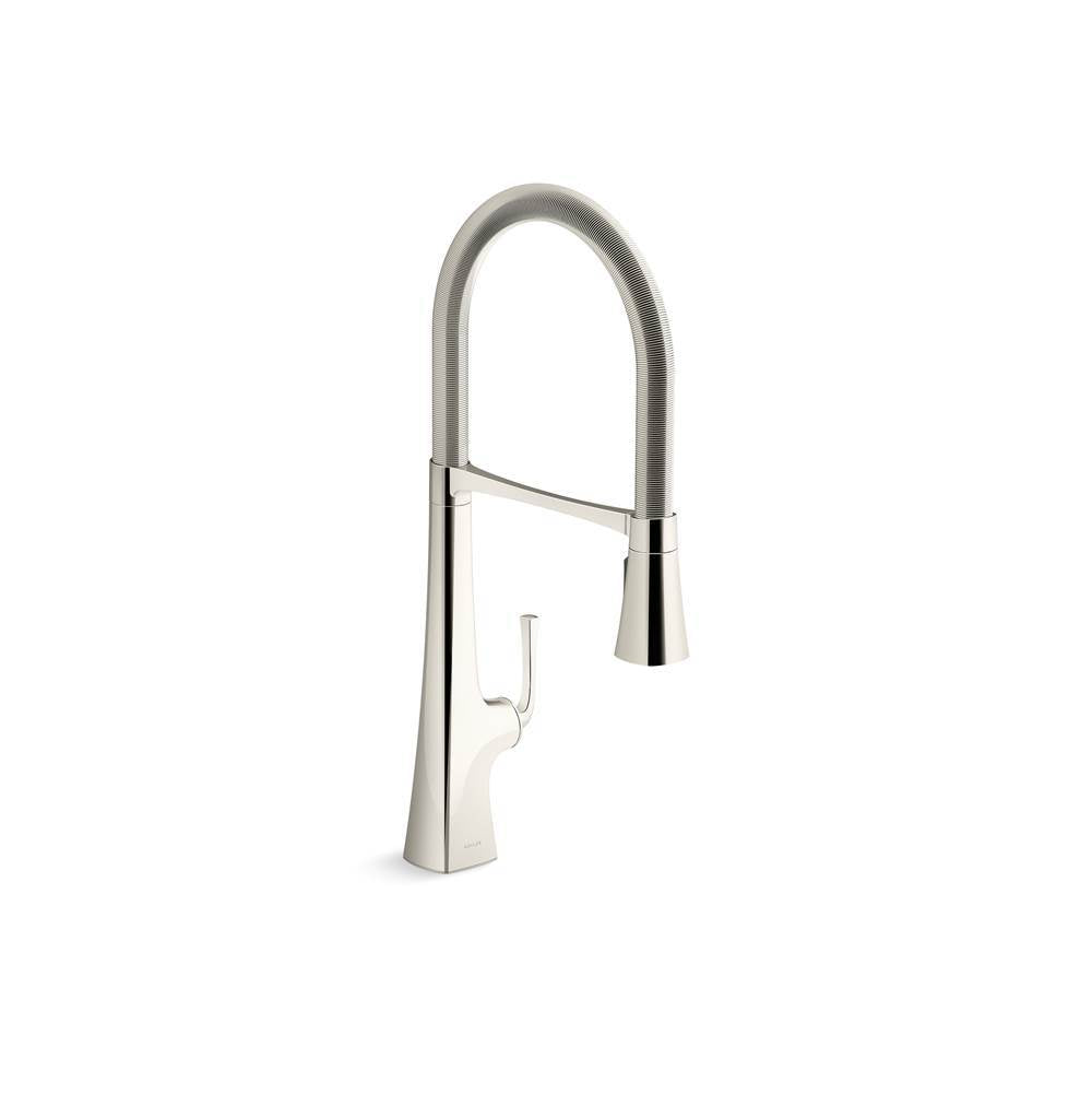 Graze Semi-professional kitchen sink faucet with three-function sprayhead