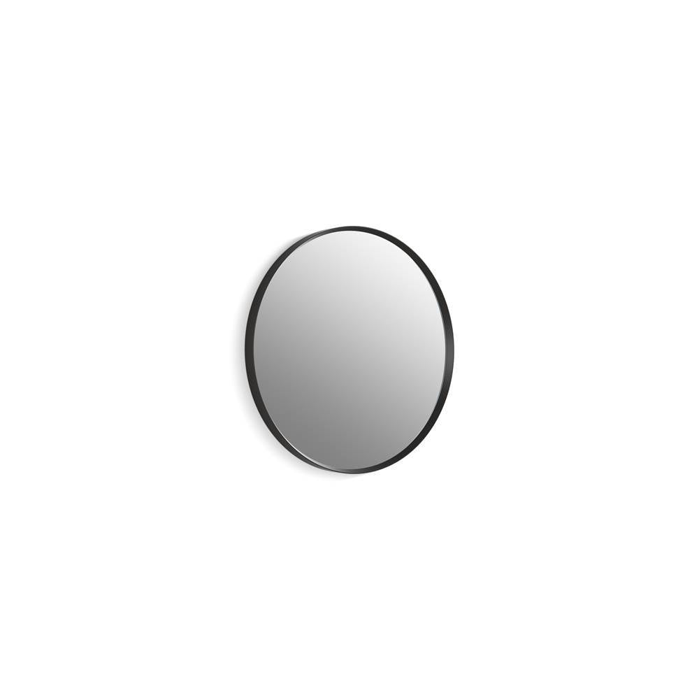 Essential 22" round framed mirror