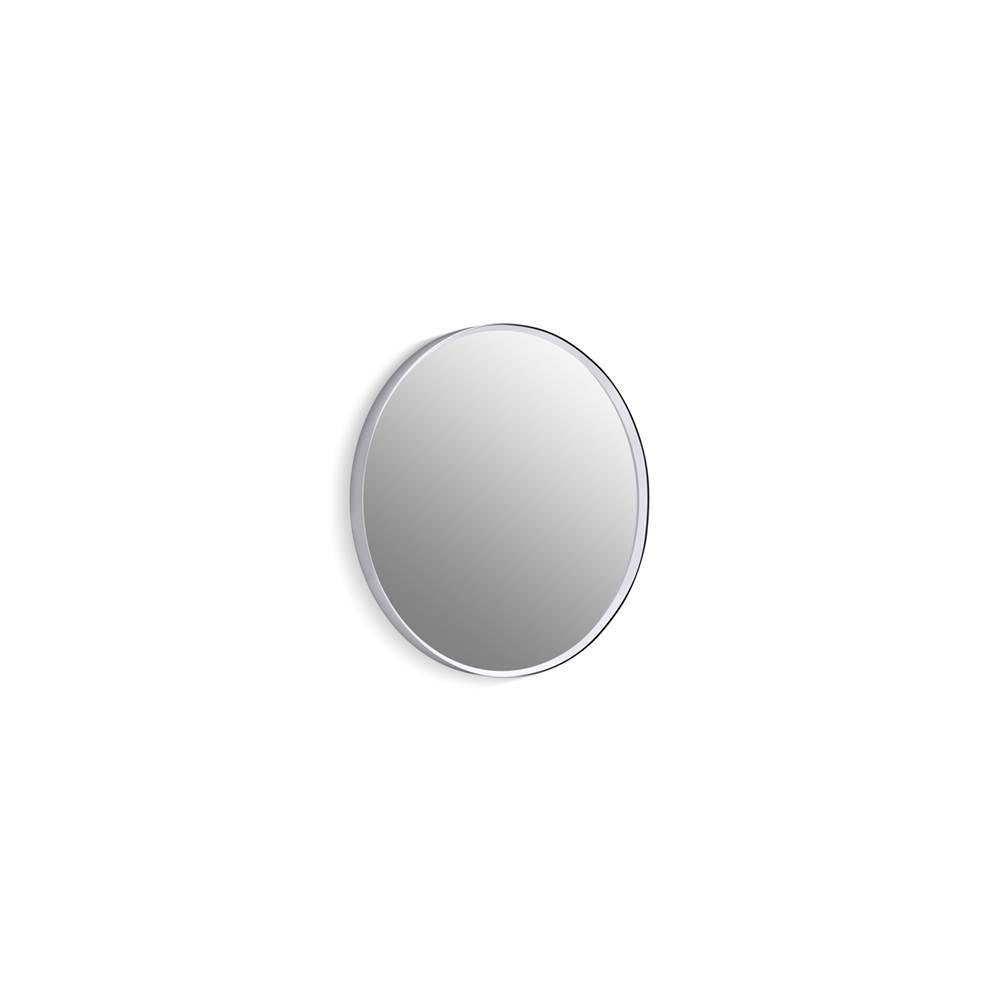Essential 22" round framed mirror