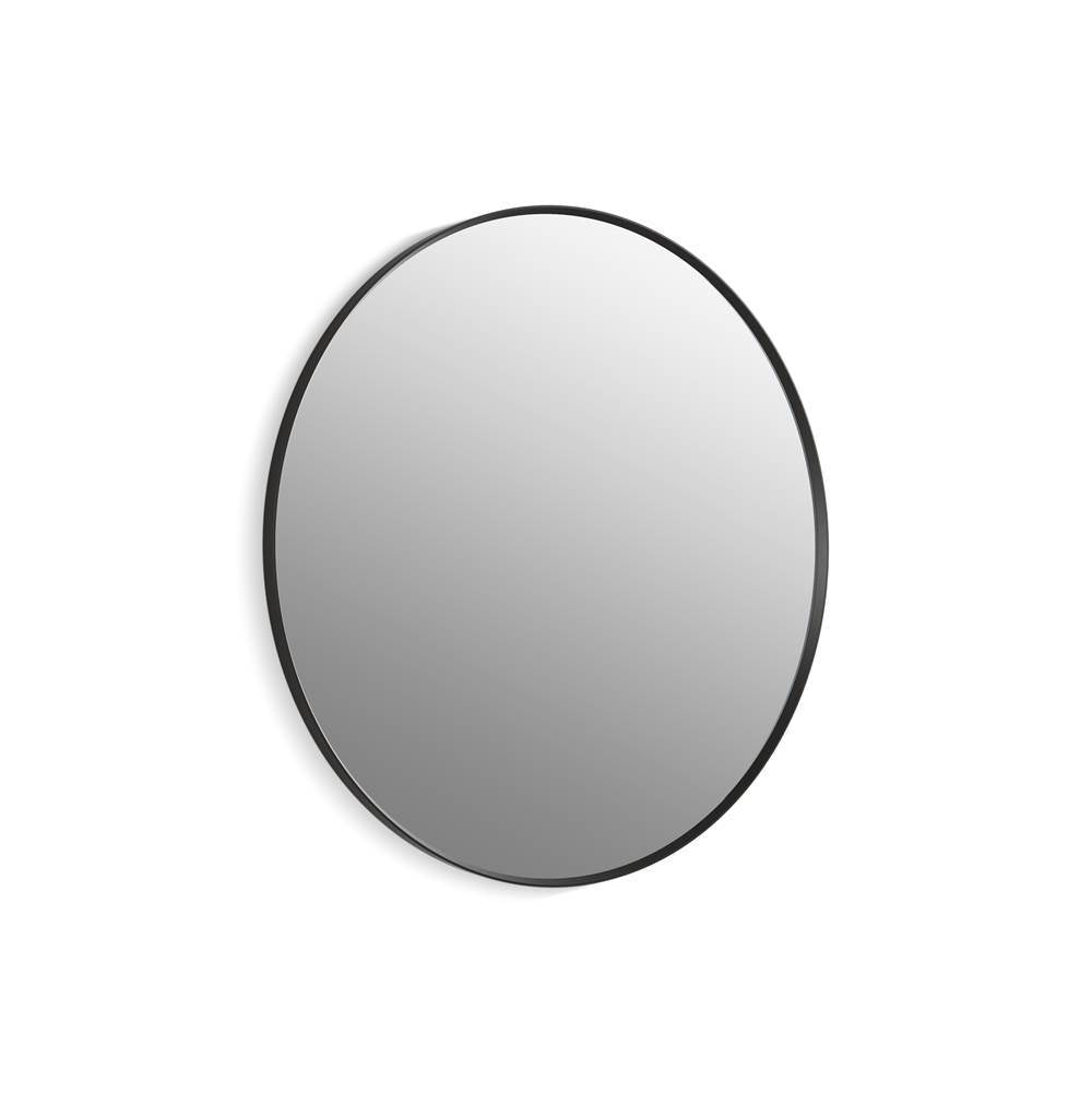 Essential 42" round framed mirror