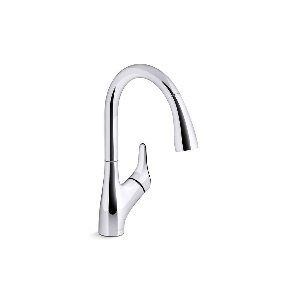 Rival Pull-down kitchen sink faucet with two-function sprayhead