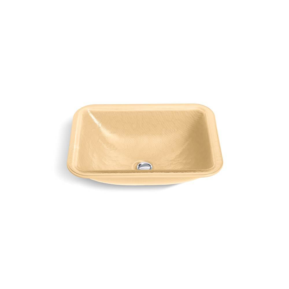 Yepsen 20" rectangular undermount bathroom sink, no overflow