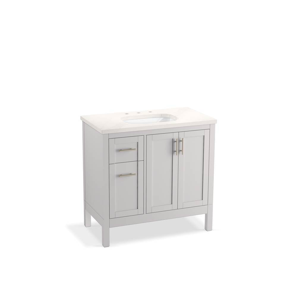 Hadron 36" bathroom vanity cabinet with sink and quartz top