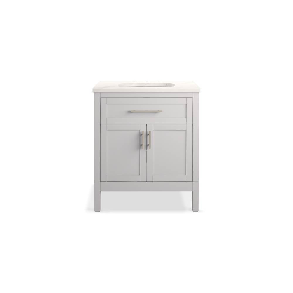 Hadron 30" bathroom vanity cabinet with sink and quartz top