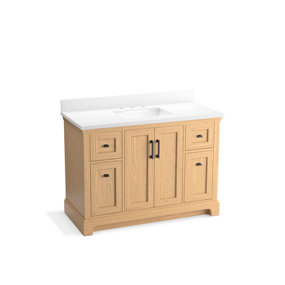 Charlemont 48" bathroom vanity cabinet with sink and quartz top