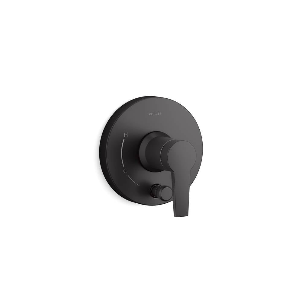 Pitch Rite-Temp valve trim with push-button diverter