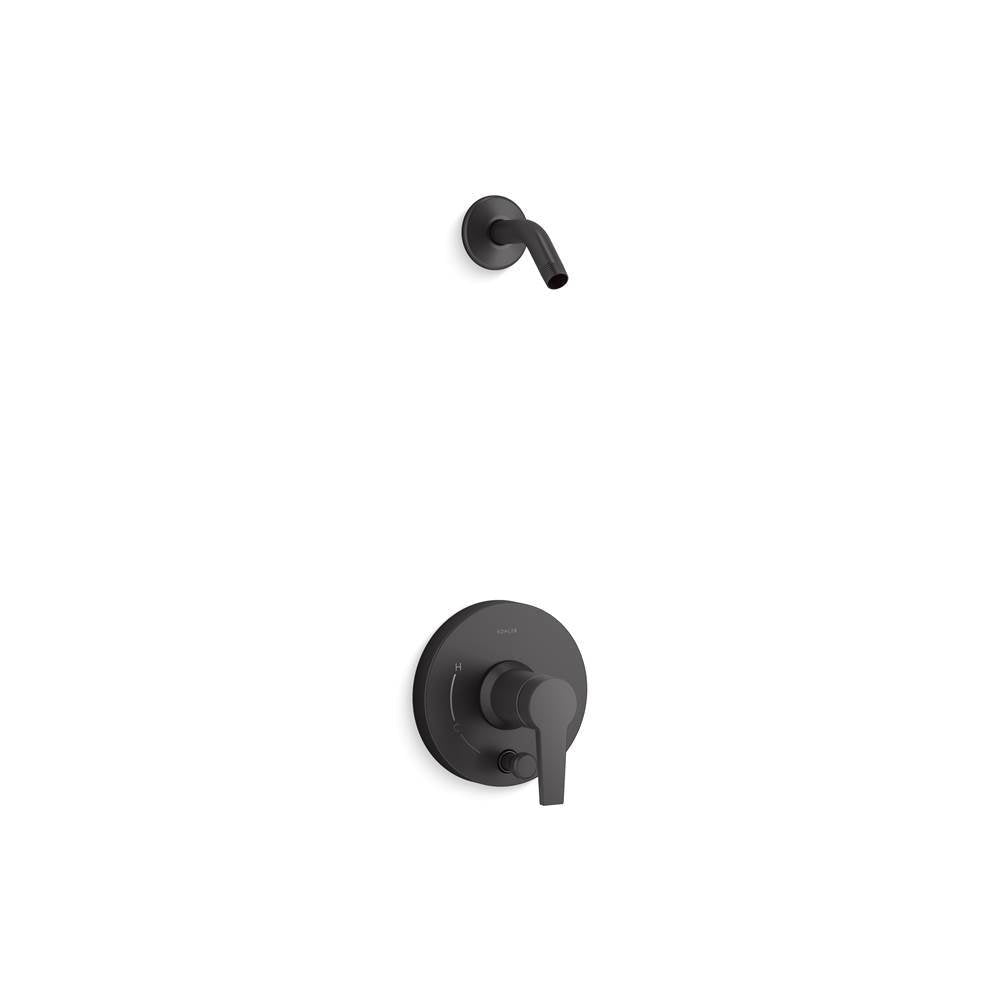 Pitch Rite-Temp shower trim kit with push-button diverter, less showerhead