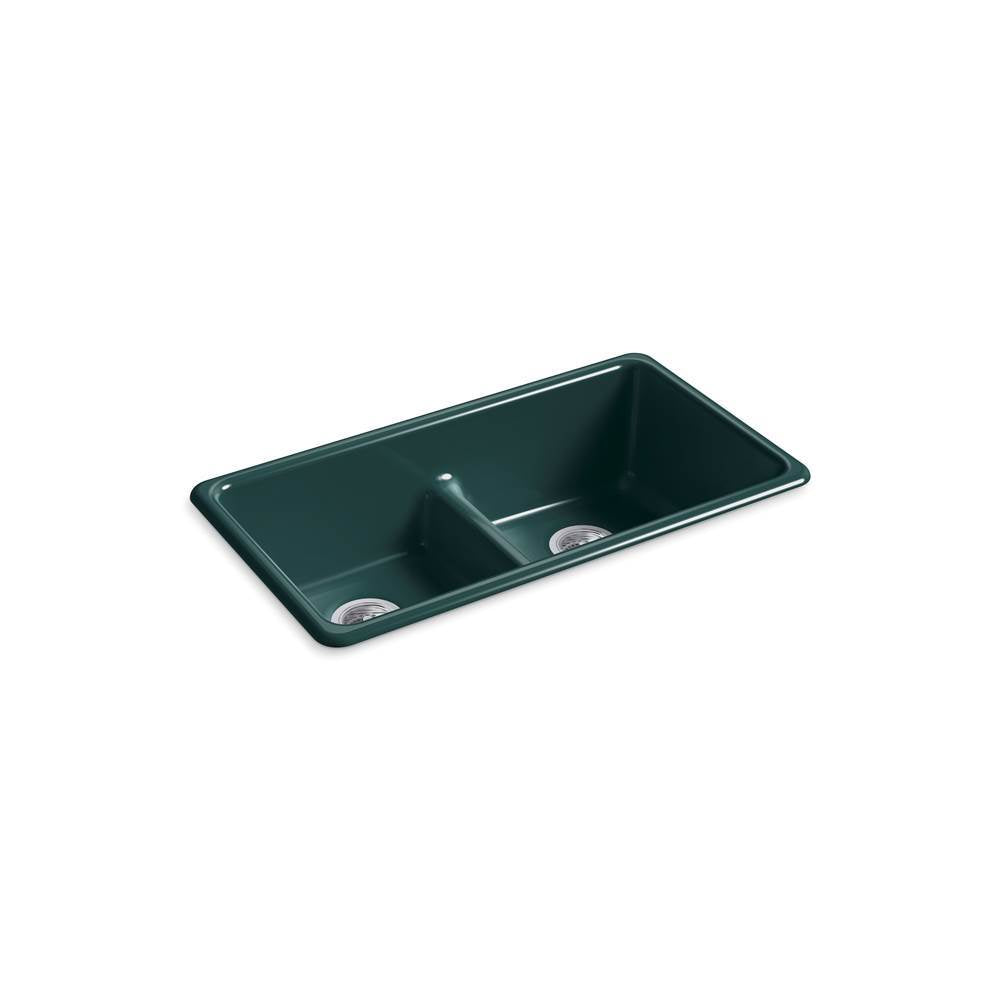 Iron/Tones Smart Divide 33" top-/undermount double-bowl kitchen sink