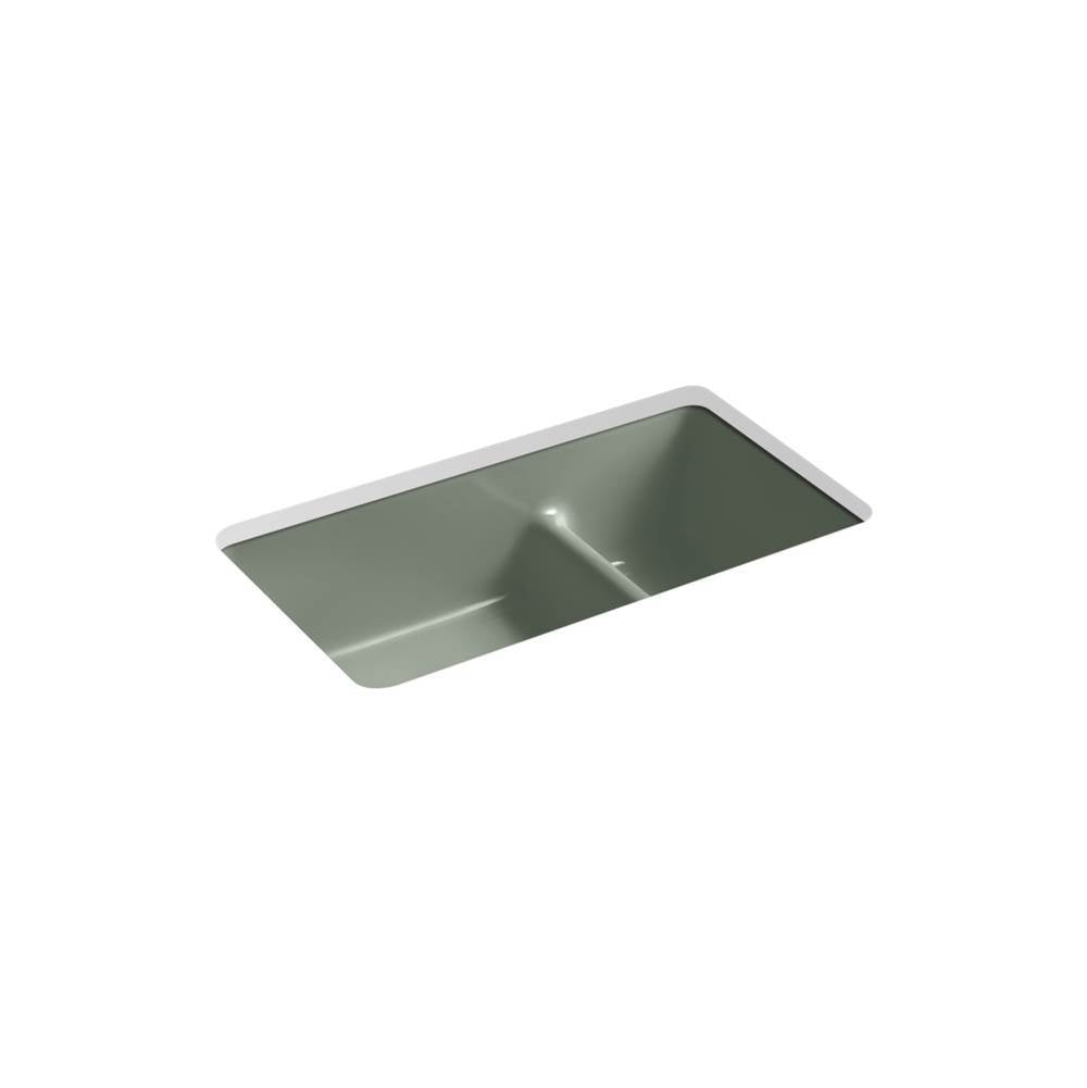 Iron/Tones Smart Divide 33" top-/undermount double-bowl kitchen sink