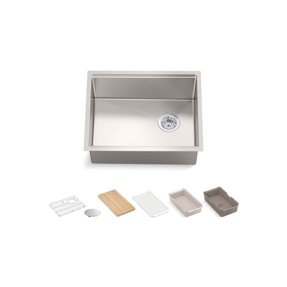 Strive 23" undermount single-bowl workstation kitchen sink