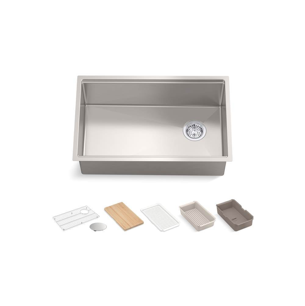 Strive 29" undermount single-bowl workstation kitchen sink