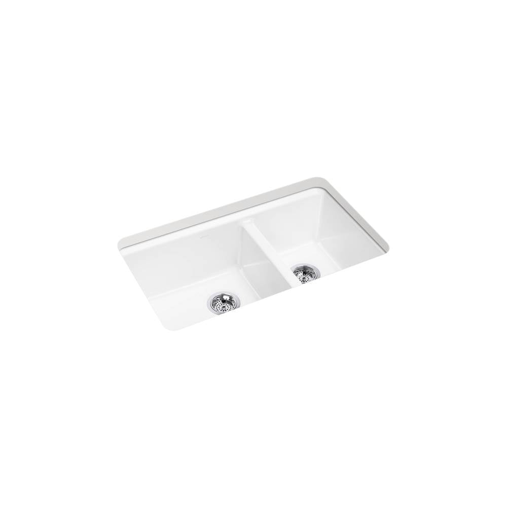 Riverby 33" undermount double-bowl kitchen sink