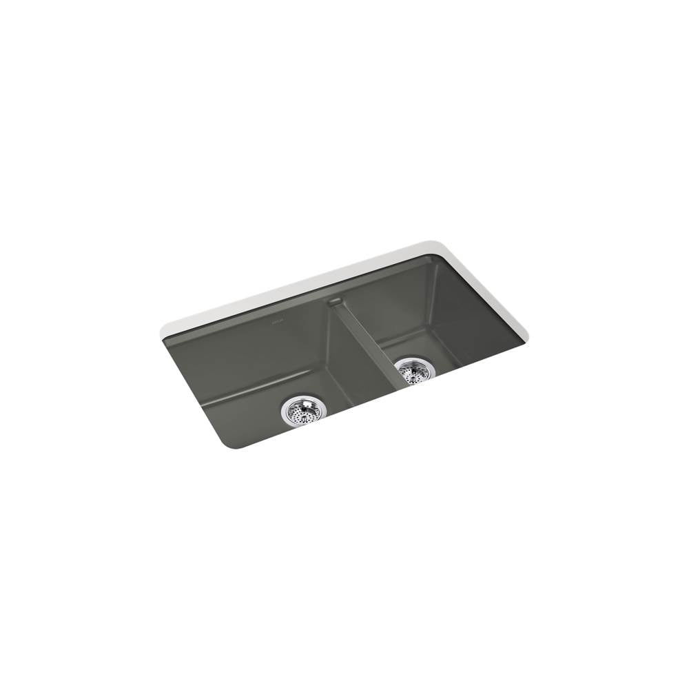 Riverby 33" undermount double-bowl kitchen sink
