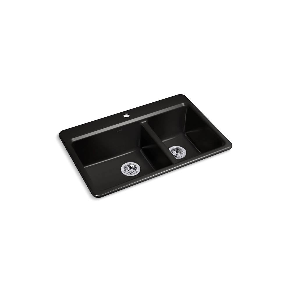 Riverby 33" top-mount double-bowl kitchen sink