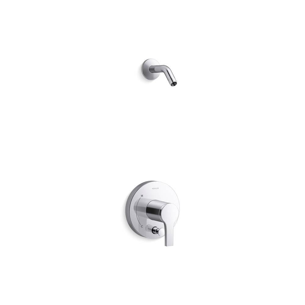 Elate Rite-Temp Shower Trim Kit With Push-Button Diverter Without Showerhead