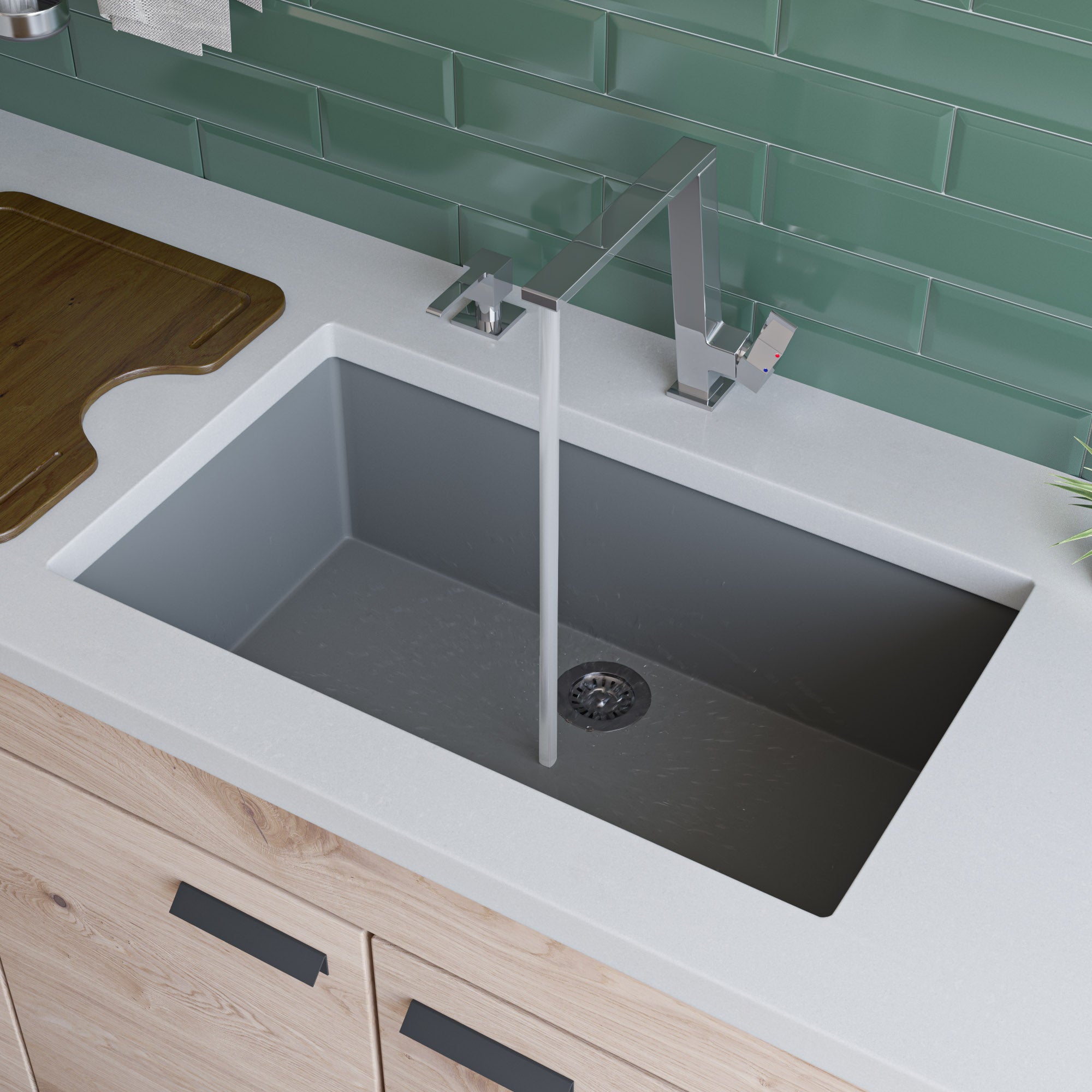 Single Bowl Granite Composite Kitchen Sink