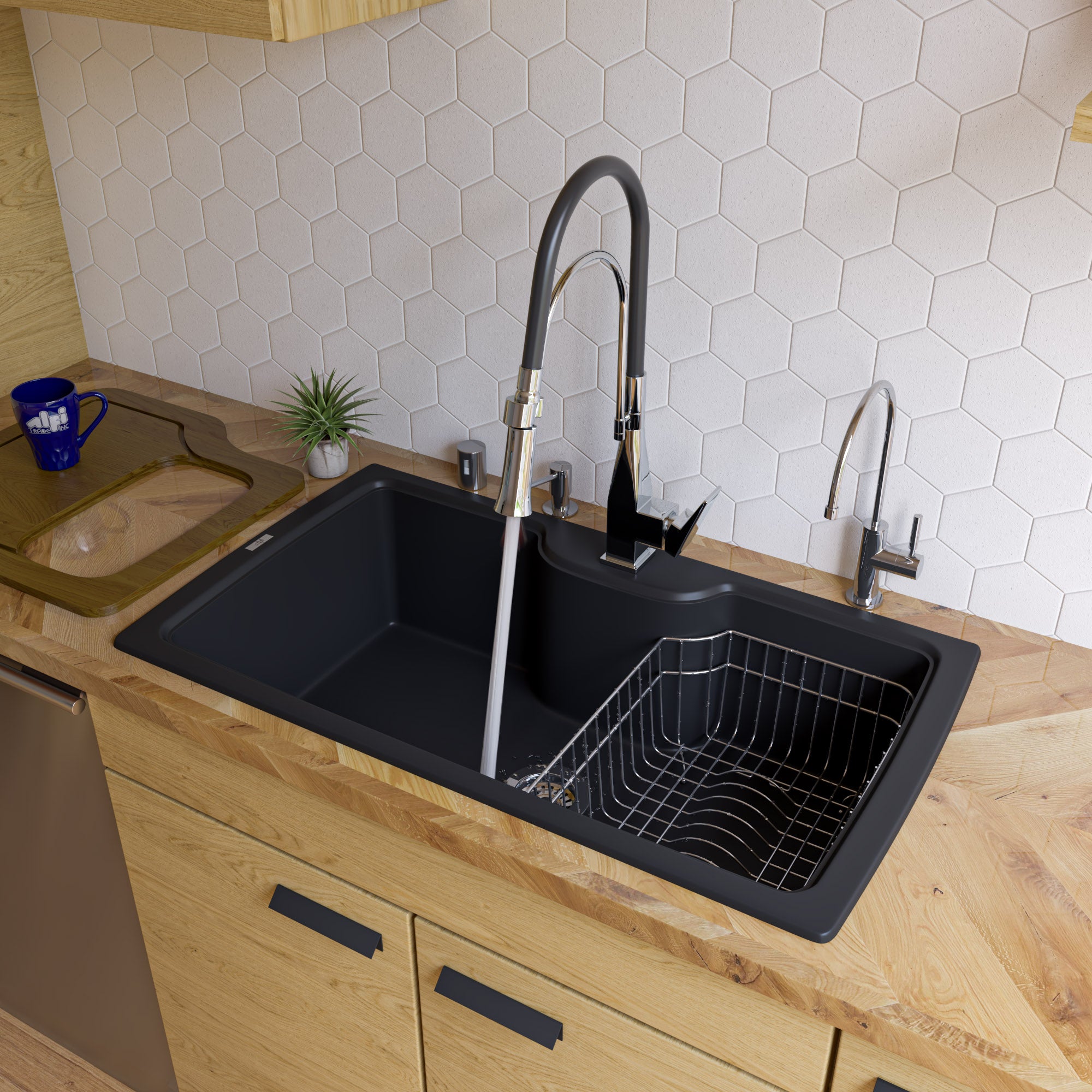 Single Bowl Granite Composite Kitchen Sink