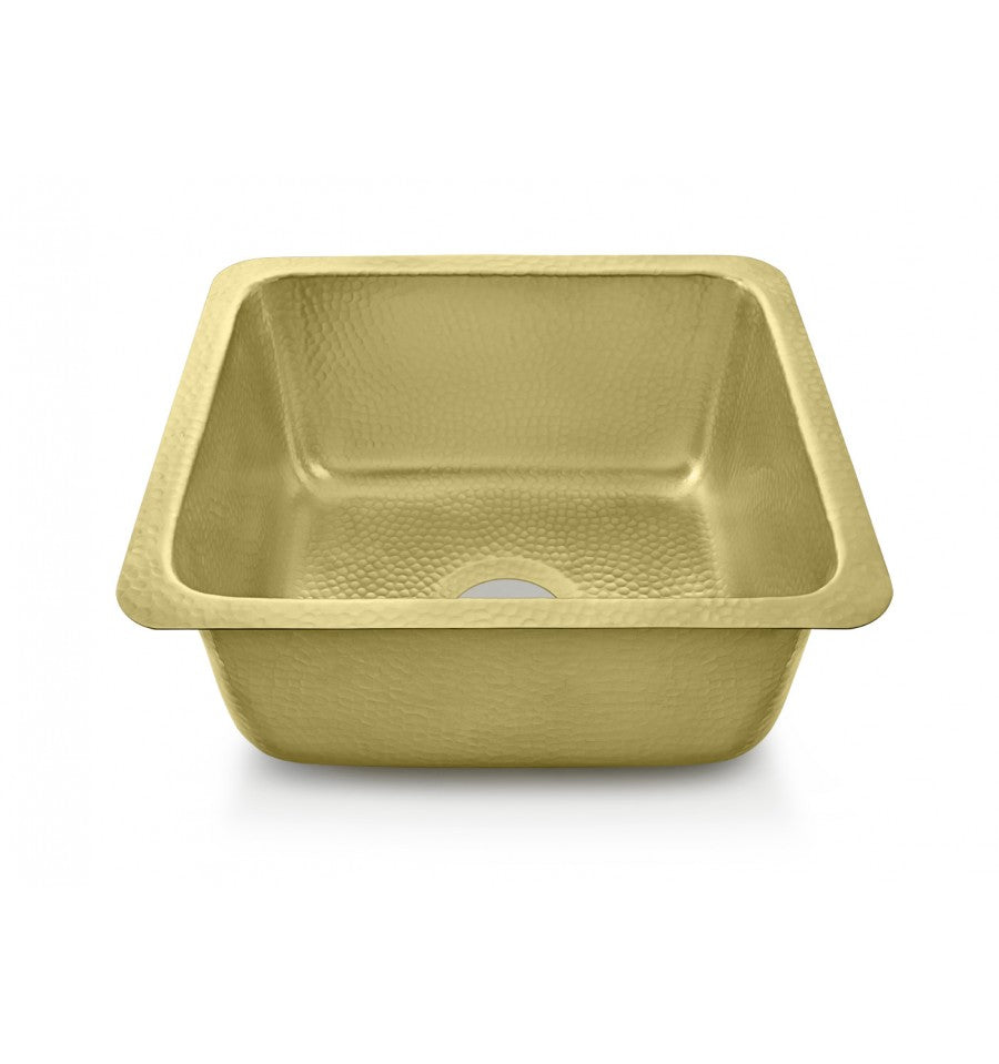 Thompson Traders KPU-1715HPB Rivera Bar Sink in Semi-Satin Brass
(Hammered)