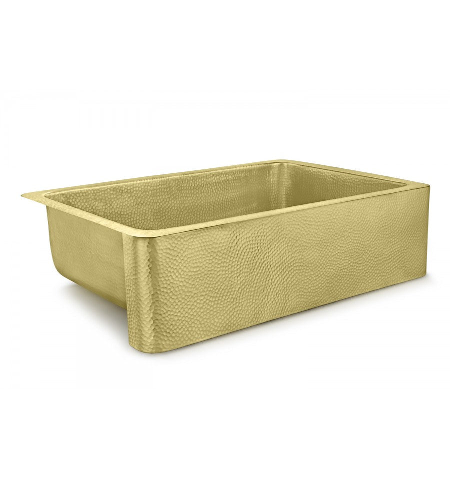 Thompson Traders KSA-3322HPB Quiroga Kitchen Sink in Semi-Satin Brass
(Hammered)