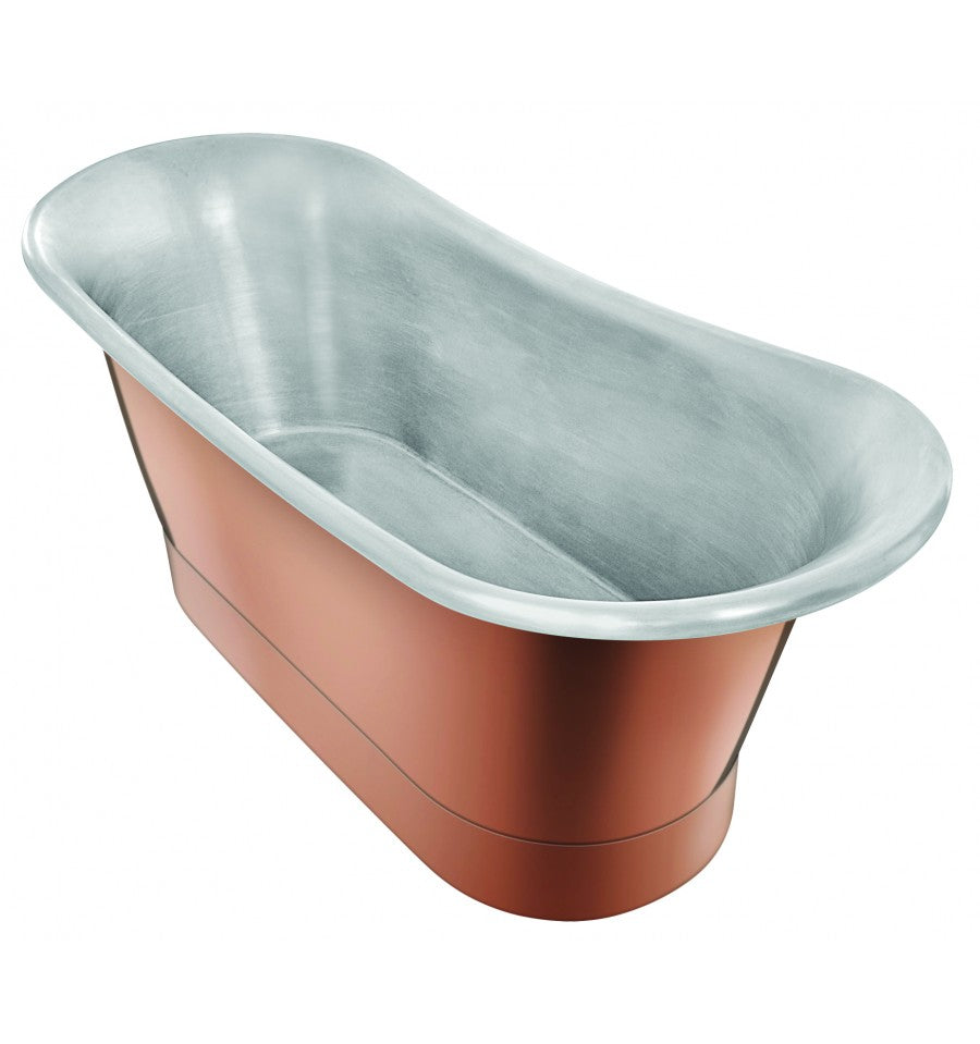 Thompson Traders TBT-6828-MF Coba Bath Tub in Polished Rose Gold Exterior, Nickel Interior
(Smooth)
^^see note below
