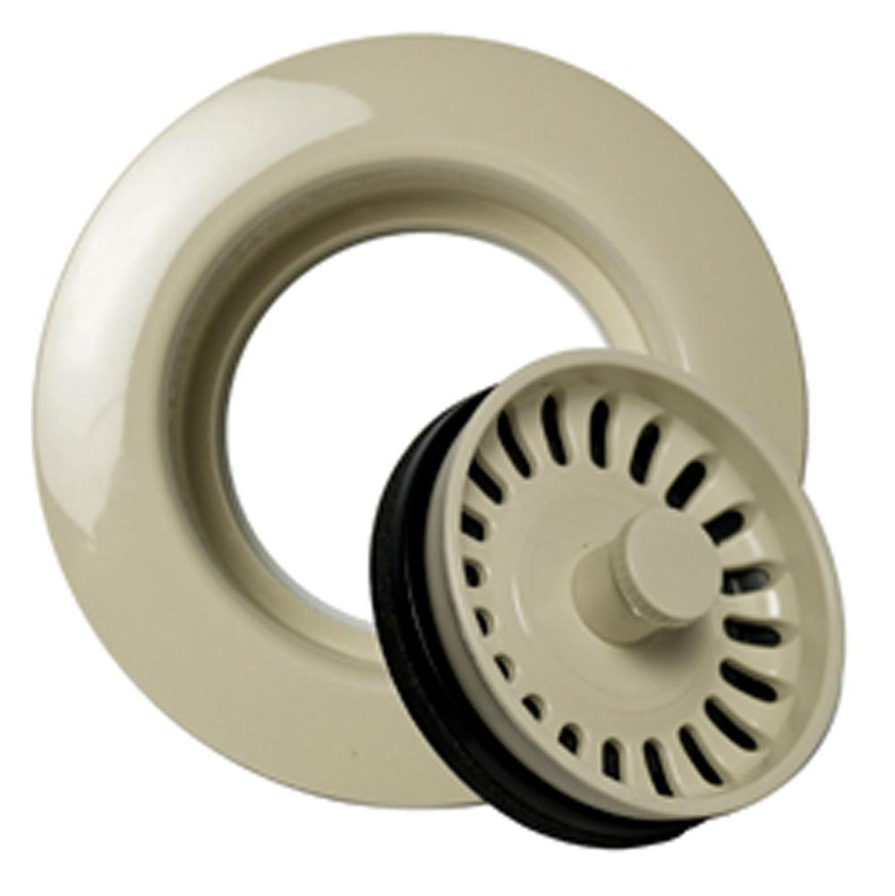 Plastic Molded Waste Disposer Trim Collar with Matching Stopper