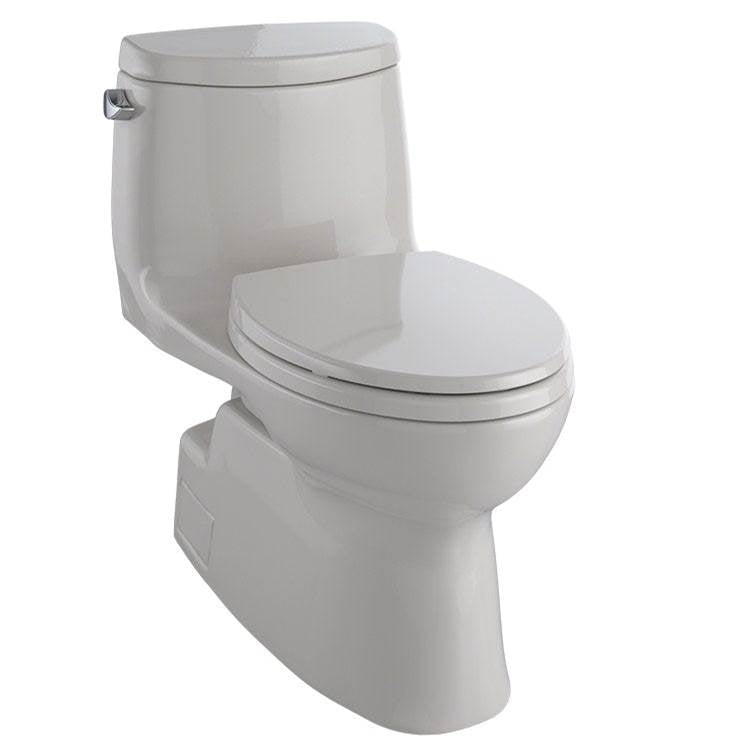 Toto Carlyle Ii One-Piece Elongated 1.28 Gpf Universal Height Toilet With Cefiontect And Ss124 Softclose Seat, Washlet+ Ready, Cotton White
