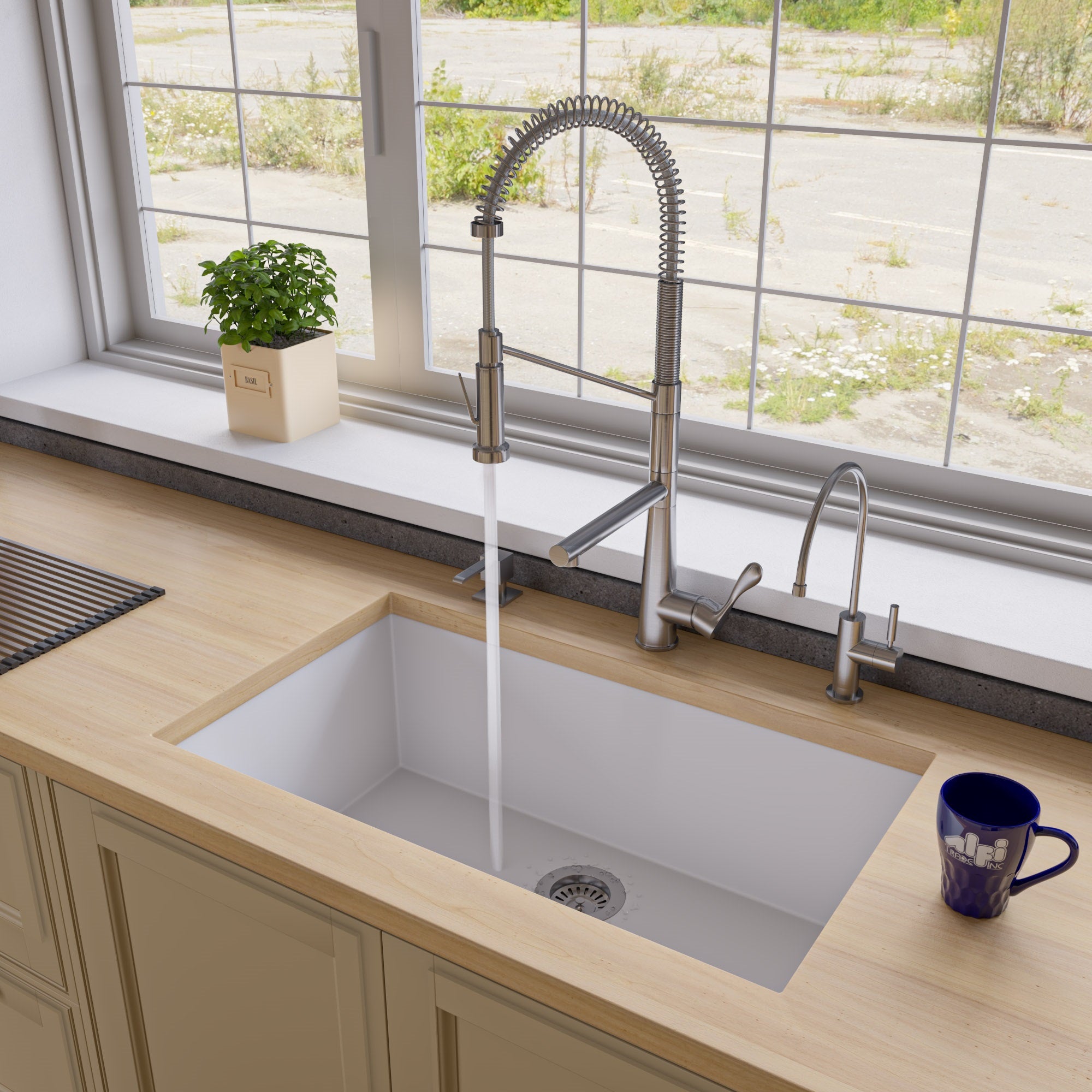 Bowl Undermount Granite Composite Kitchen Sink