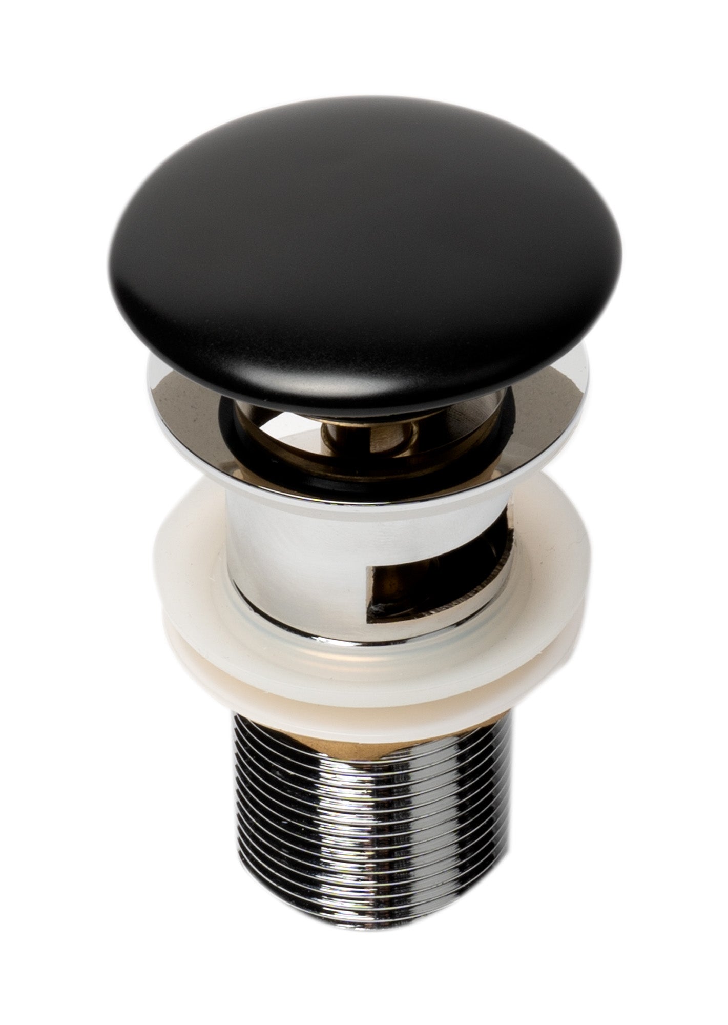 Mushroom Top Pop Up Drain For Sinks With Overflow