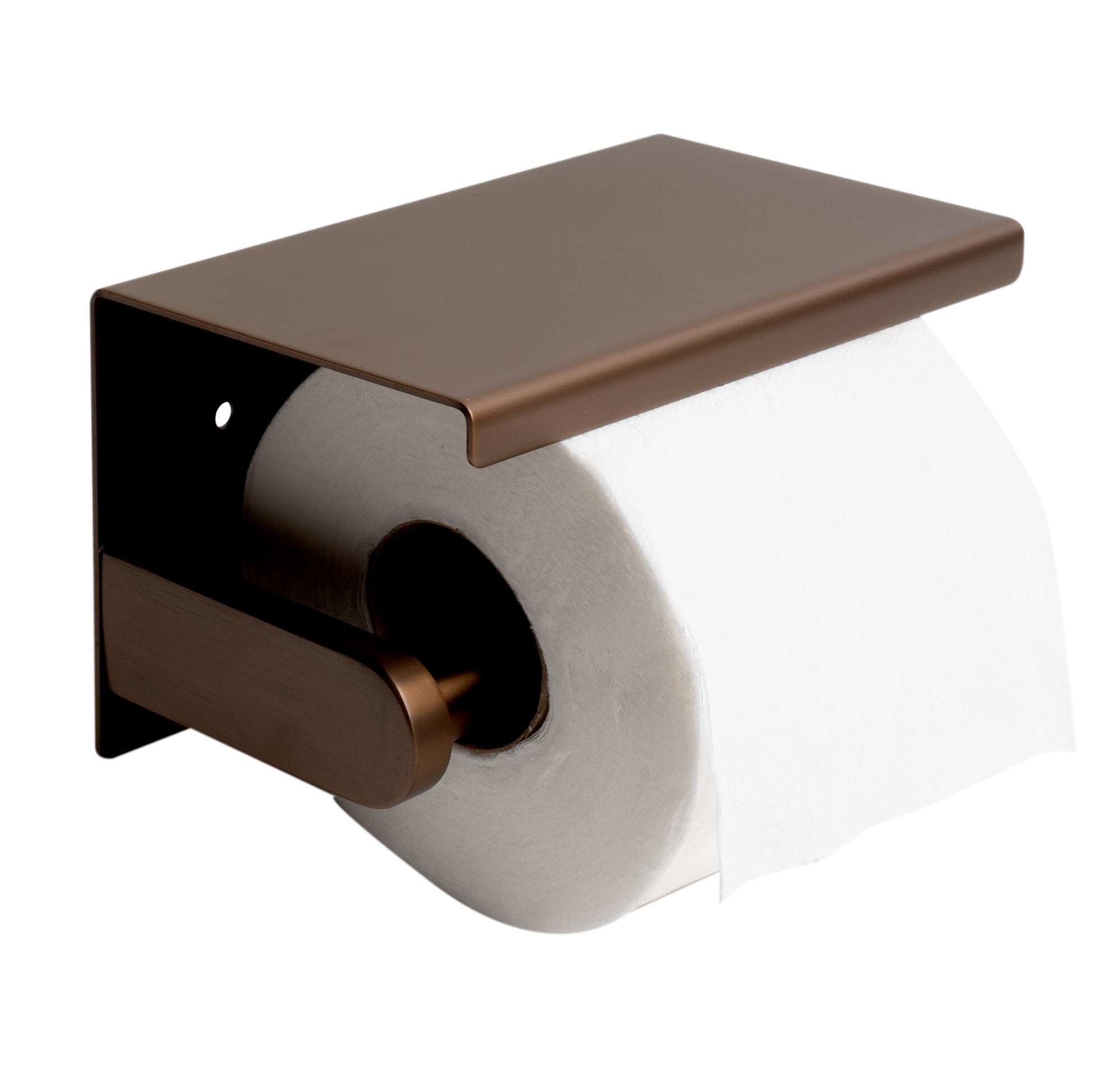 Stainless Steel Toilet Paper Holder With Shelf
