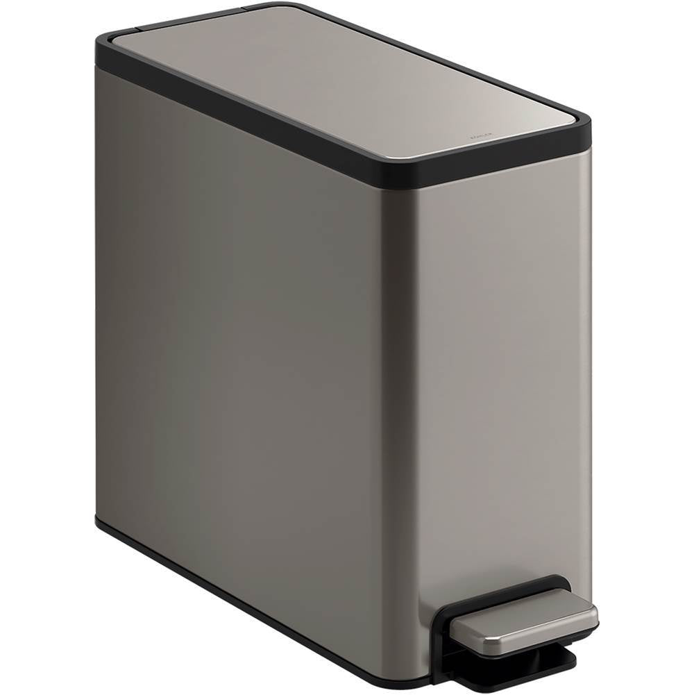 2.5-gallon slim step trash can