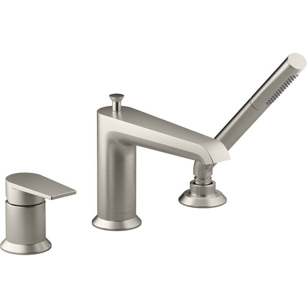 Hint Deck-mount bath faucet with handshower