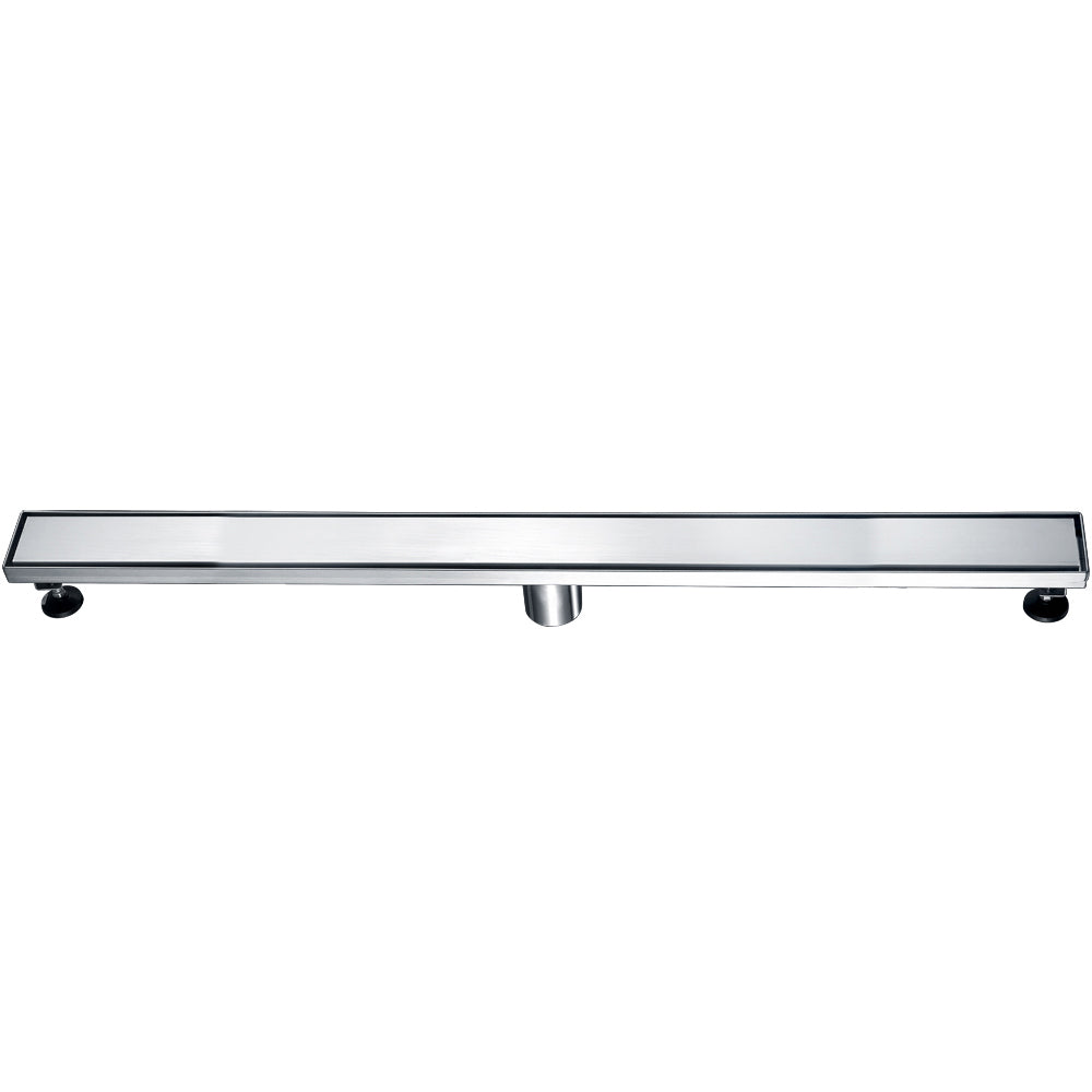 Stainless Steel Linear Shower Drain With Solid Cover