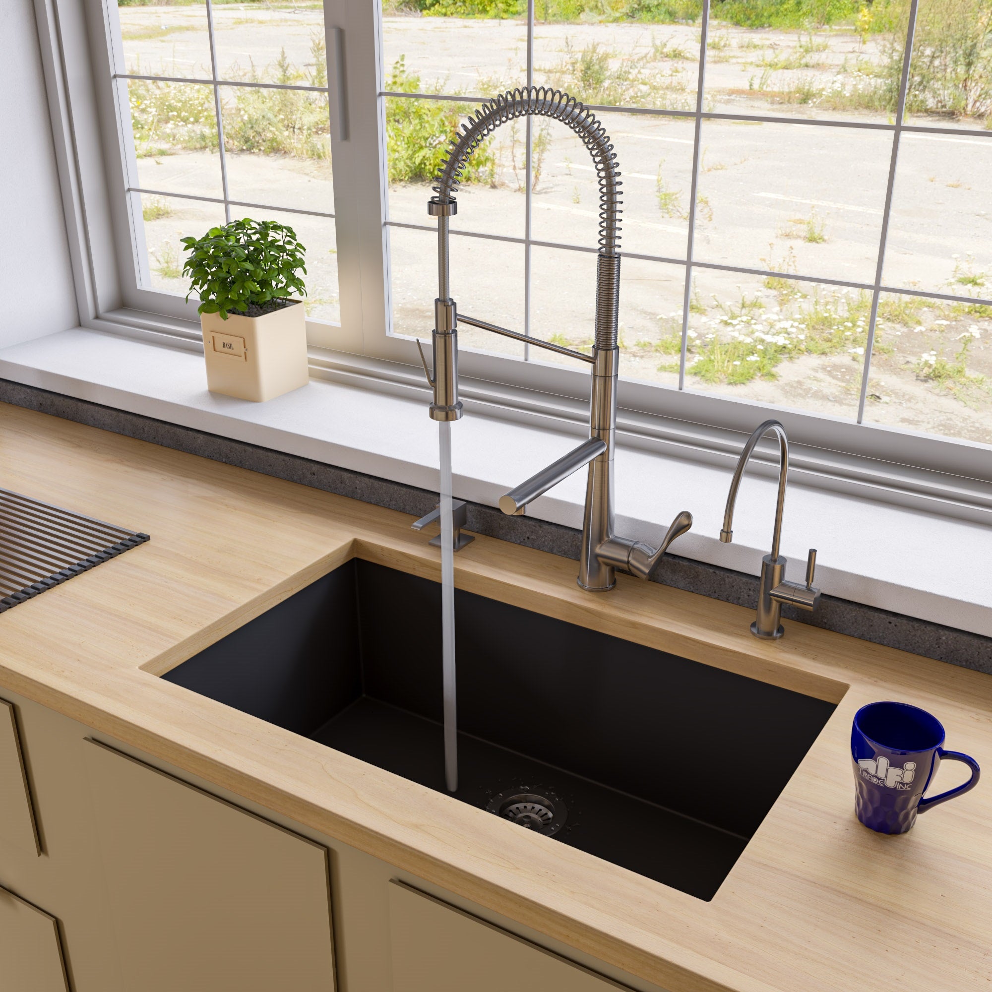 Bowl Undermount Granite Composite Kitchen Sink