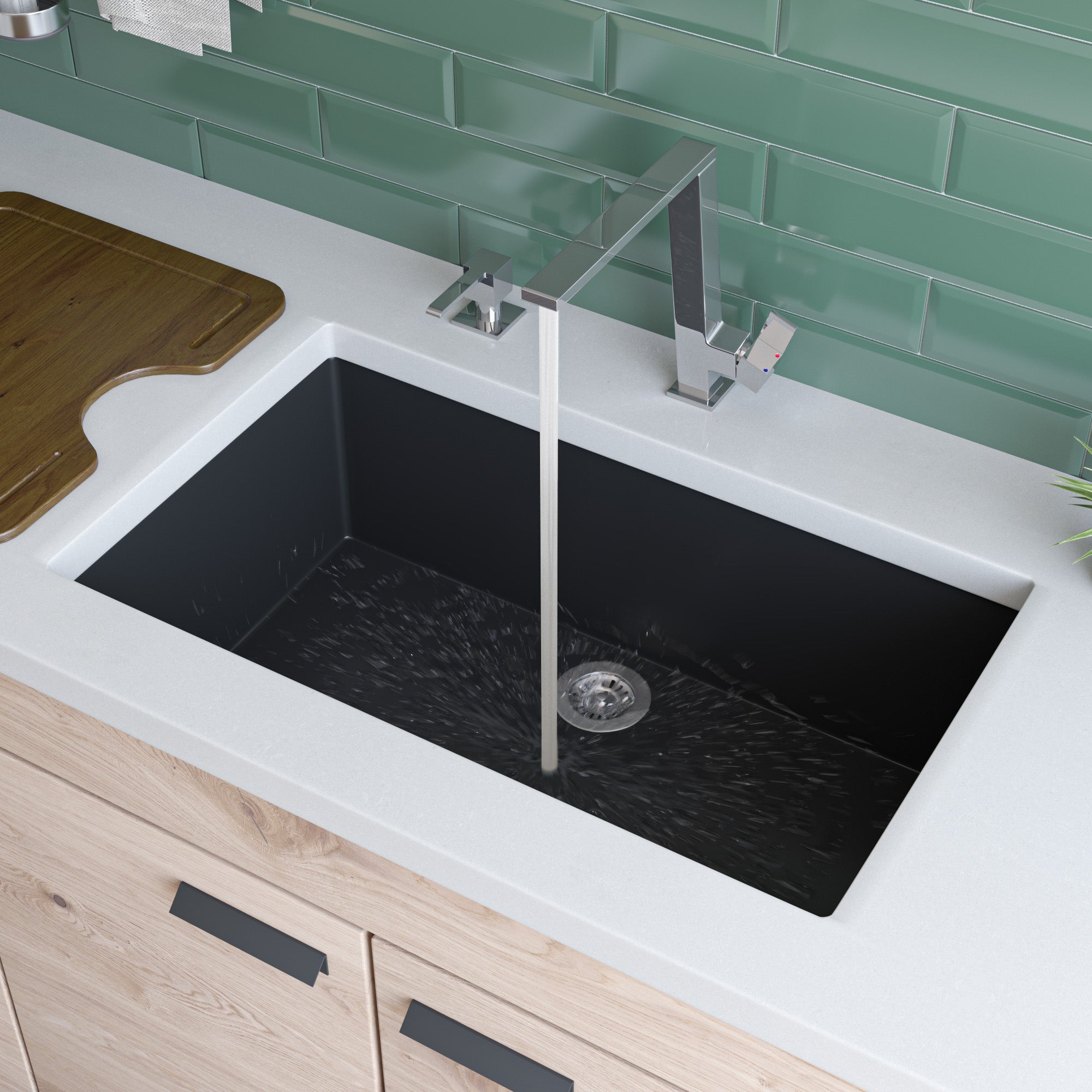 Single Bowl Granite Composite Kitchen Sink