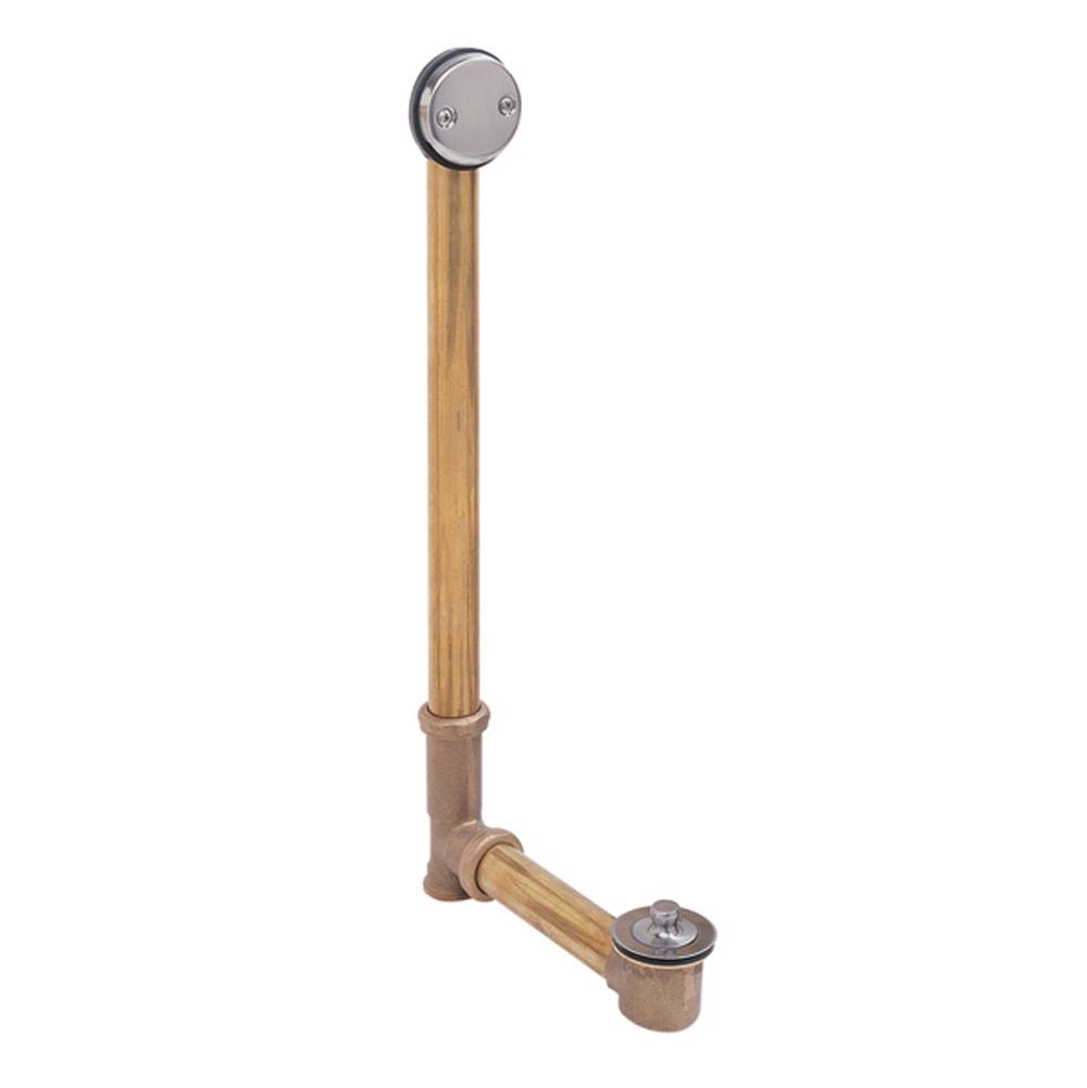 Economy Lift and Turn Style Bath Waste and Overflow Drain (Brass Body)