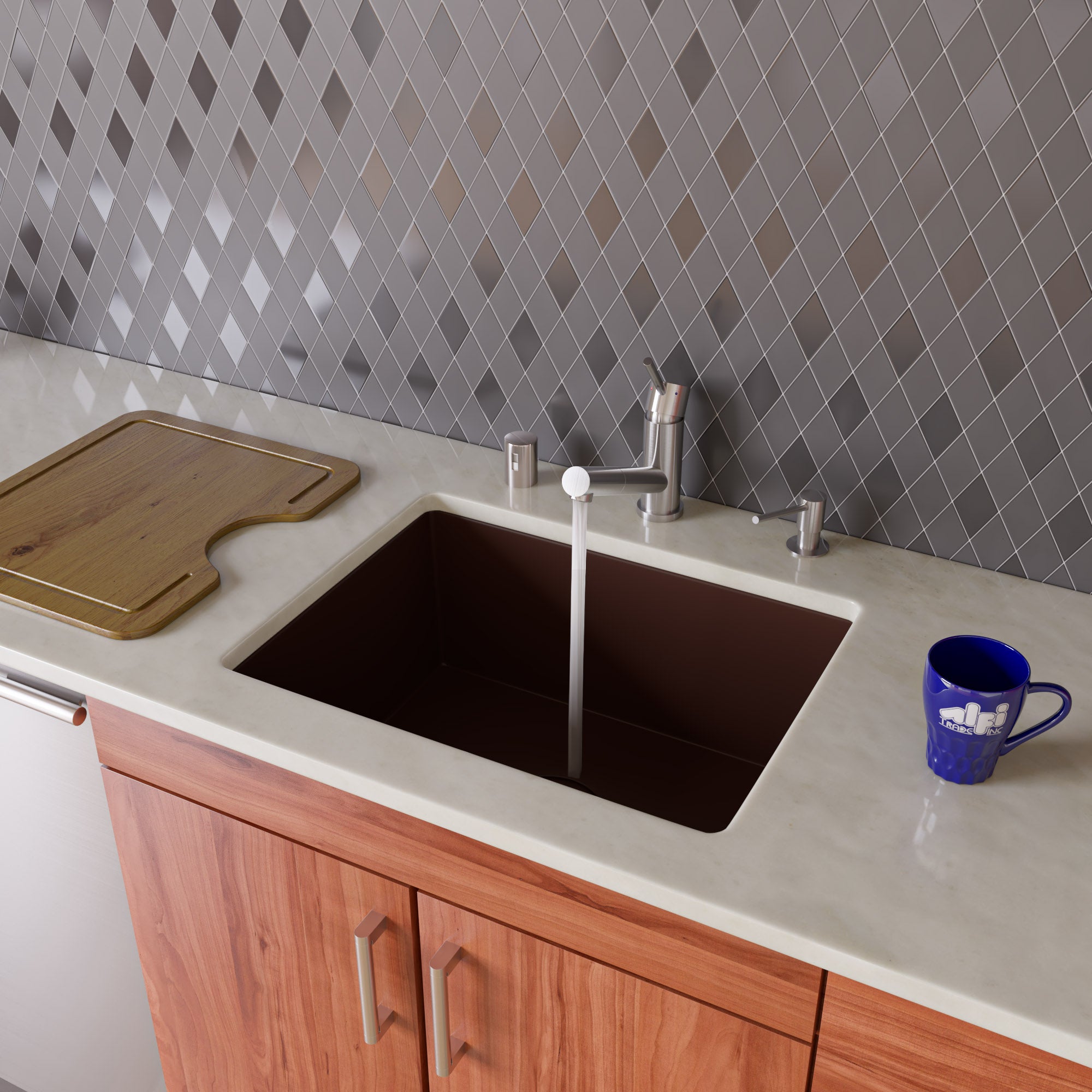 Single Bowl Granite Composite Kitchen Sink