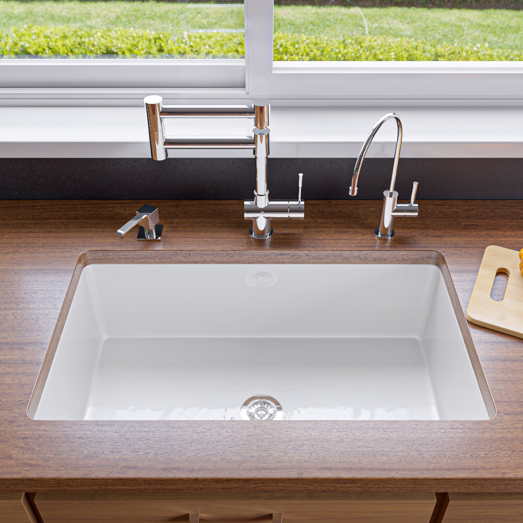 19" Single Bowl Undermount / Drop In Kitchen W Grid