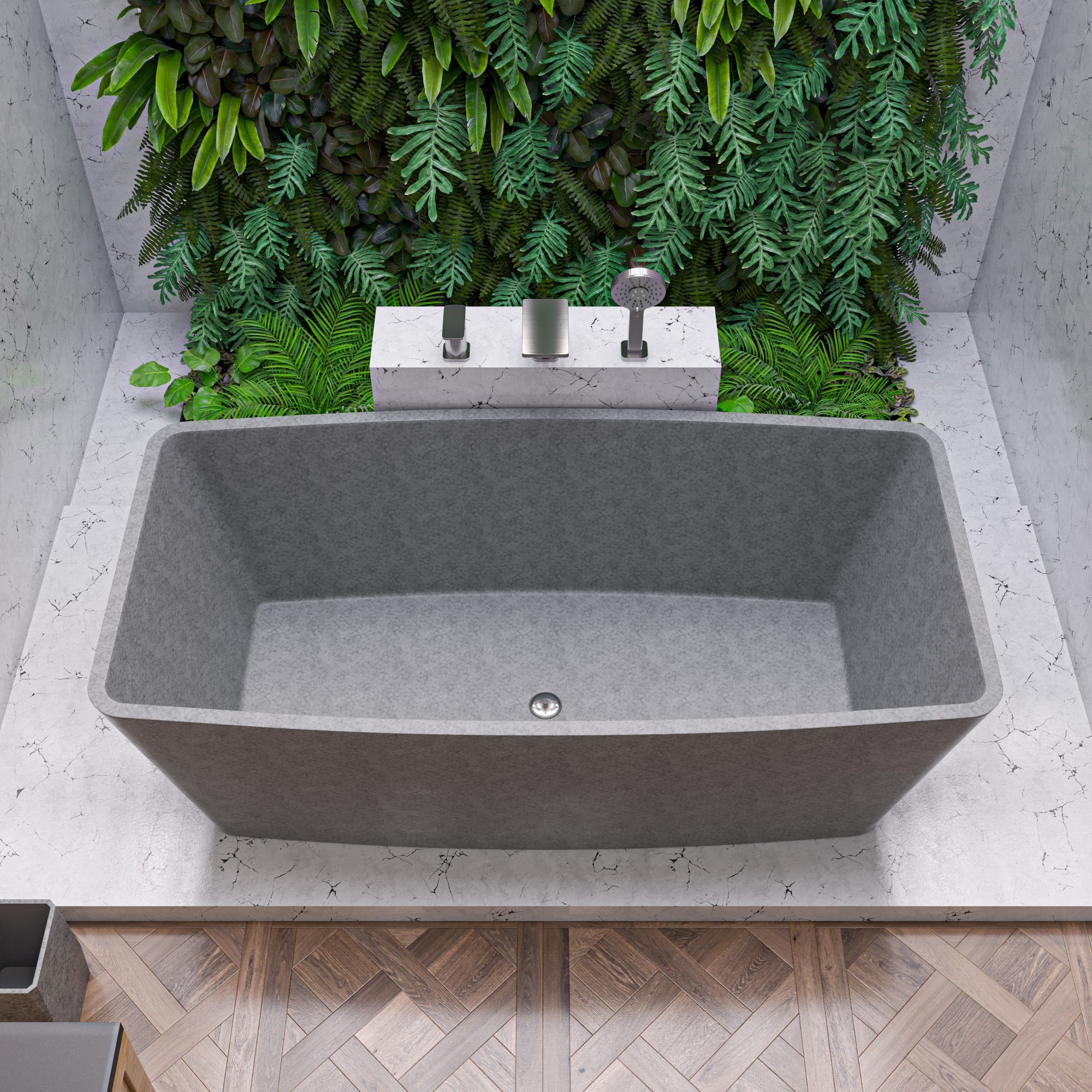 Rectangular Freestanding Bathtub