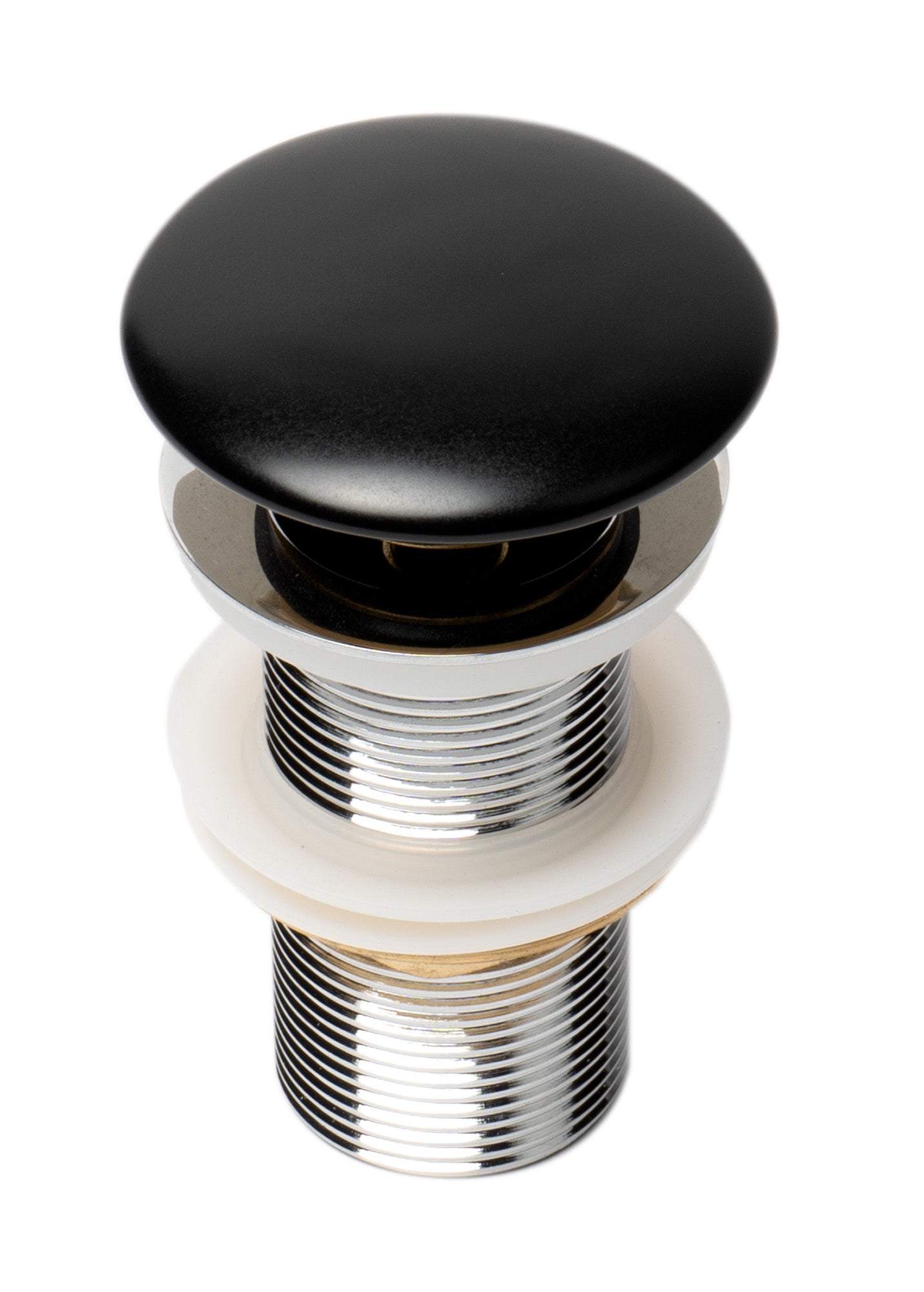 Mushroom Top Pop Up Drain For Sinks Without Overflow