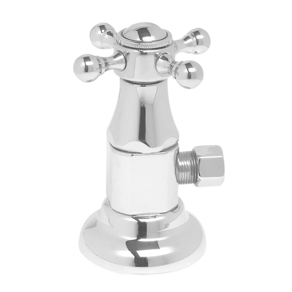 Brass Deluxe Cross Handle with 1/4 Turn Ceramic Disc Cartridge Valve - Lead Free - Angle (1/2" Female)